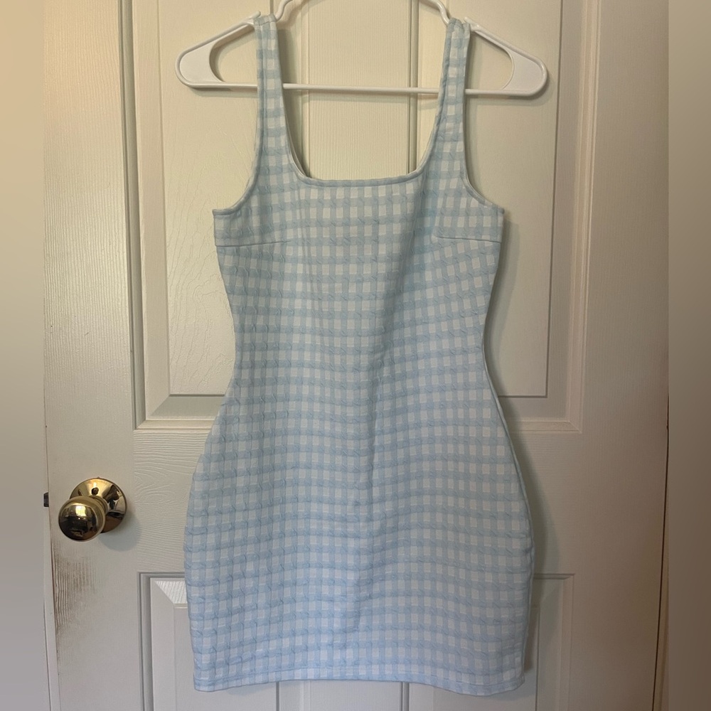 Urban Outfitters Paige Gingham Bodycon Tank Dress